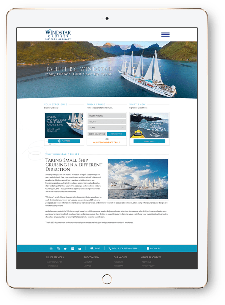 Windstar Case Study Tahiti Digital Lead Generation Campaign