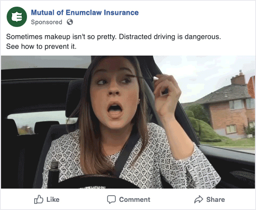 Woman Applying Makeup While Driving