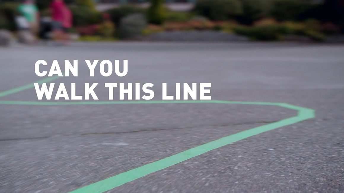 Distracted Driving - Can You Walk On This Line