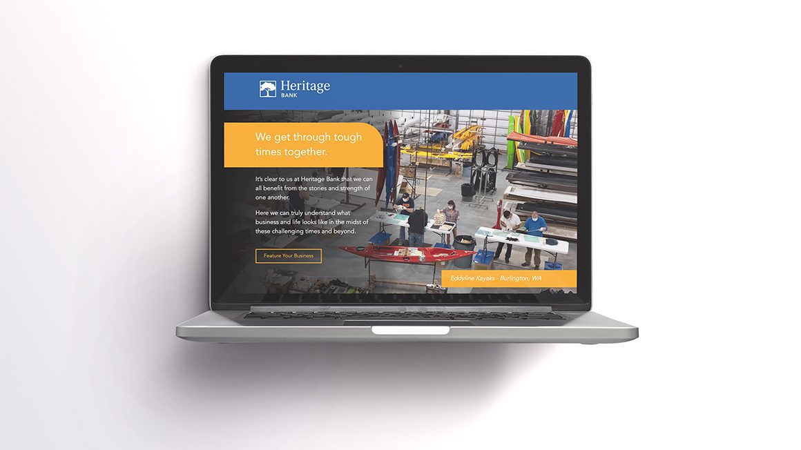 A Landing Page Campaign Of The Heritage Bank